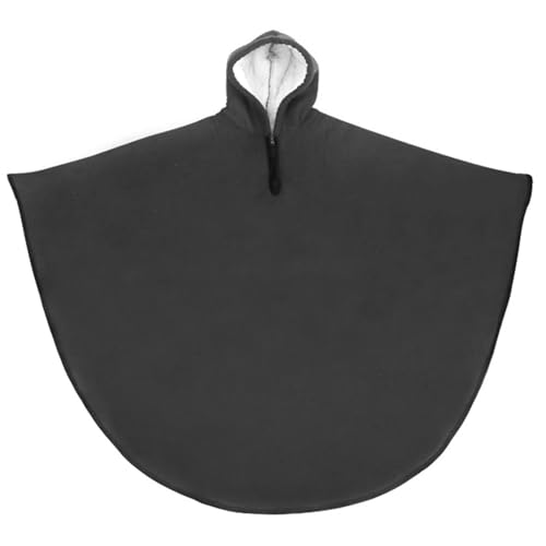 Poncho pour fauteuil roulant étanche et coupe-vent avec doublure polaire chaude