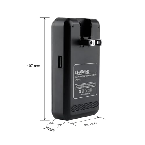 Cargador de batería compatible B105BU Galaxy Light SGH-T399 miniatura 2