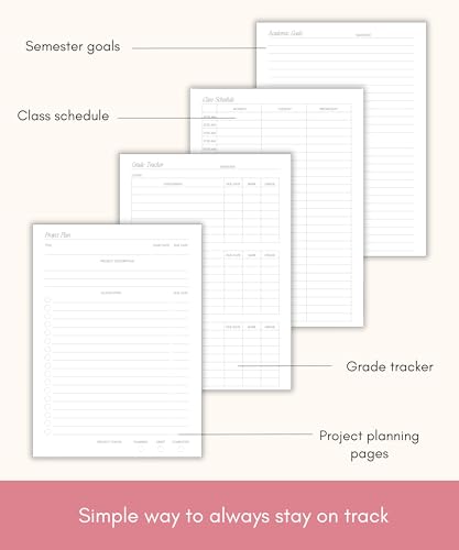 Lamare Academic Planner 2025-2026 – Undated Weekly College Student Planner 2025-2026 For Homeschool, High School, College & Nursing Students