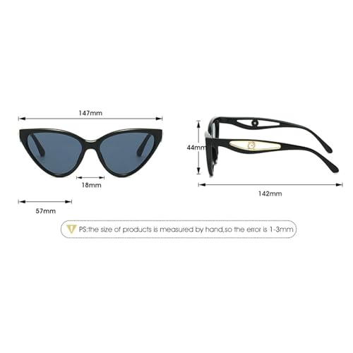 COTIA 2025 Fashion Cat Eye Sunglasses for Women Men Personality Legs Pearl Decoration Cateye Unique Party Sun Glasses4