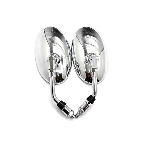 Espejos retrovisores para motocicleta universal lateral color negro galvanizado 2