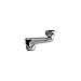 Chicago Faucets RJKCP Chicago Faucet 21/2" Offset Supply Arm with BuiltIn ShutOff Stop Chrome
