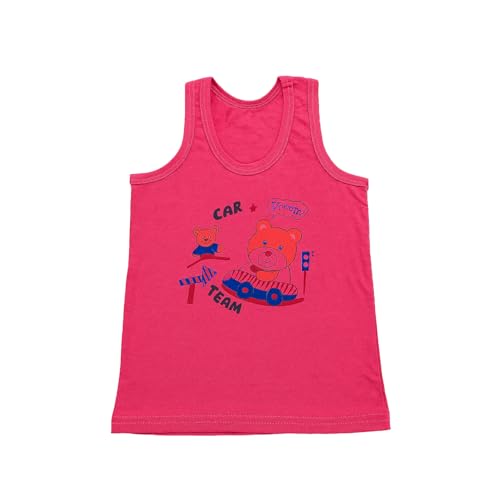 Image of Kidbea 100% Organic Soft Cotton Muslin Sleeveless Jhabla for Baby Boys | Regular Fit Vest for Infant Summerwear Set I GOTS Certified