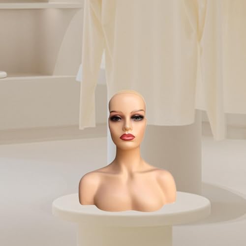 Busto para pelucas que evita enredos y organiza tus collares sin ocupar espacio 4