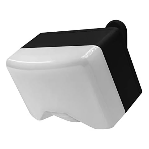 Black IQ PIR Battery Operated Utility Light - Outdoor Utility Wall Light - Exterior Battery Operated PIR Motion Sensor - 300 Lumen LED Spotlight (Single) Cover