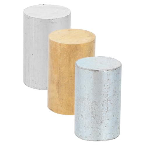 SEWACC 3 piezas Cilindros de Cobre Hierro y Aluminio para Experimentos de Densidad Material Educativo para Física y Ciencias para Laboratorios Escolares