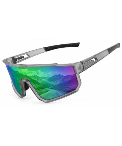 Image of MAXO POLARIZED Sports Sunglasses for Cricket Cycling Riding Biking Night Driving - Lightweight UV400 Protected Anti Glare Branded Goggles for Men - Stylish Mirrored Performance Shades