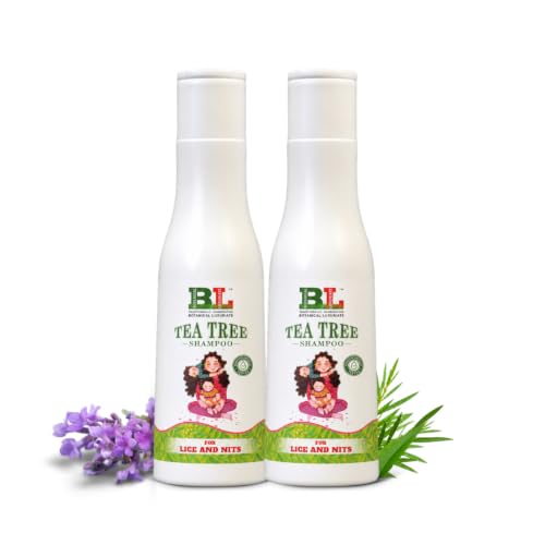 Image of Botanical Luxuriate Tea Tree Natural Anti Lice and Nits Shampoo 200 ml with Transparent Lice Removal Comb With Tea Tree and Neem Extracts(Pack of 2)