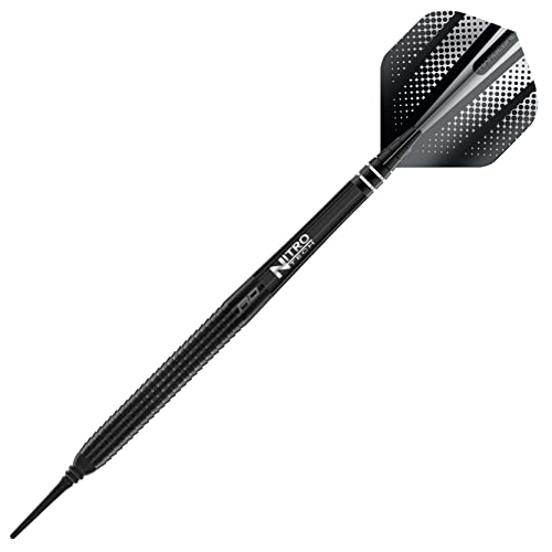 RED DRAGON Razor Edge Black 20g Softip Tungsten Darts with Flights and Stems - Image 3