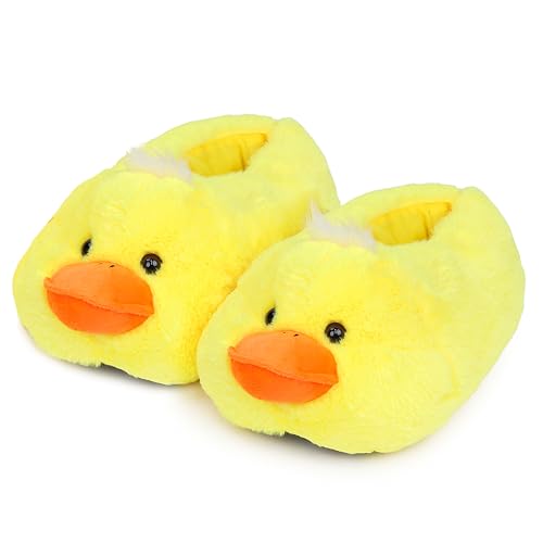 Aopuro Women Duck Animal Slippers Cute Plush House Shoes Warm Novelty Cartoon Slippers Gifts for Birthday Christmas