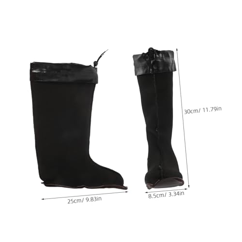 HOMSFOU 1pair Cozy Boot Liners for Men Thick Rain Boot Inserts and Nonslip Footwear Accessories Easy to Clean and Maintain Comfortable Socks for Cold Weather2