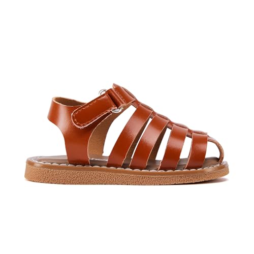 Image of BMCiTYBM Baby Boy Girl Closed Toe Sandals Infant Summer First Walking Shoes Non-Slip Fisherman Sandals 6 9 12 18 24 Months