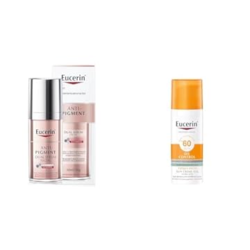 Kit Sérum Facial Anti-Pigment - Dual Sérum 30ml + Protetor Solar Facial - Sun Gel-Creme Oil Control Fps 60 50g