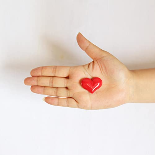 4 imanes decorativos en forma de corazón para nevera miniatura 3