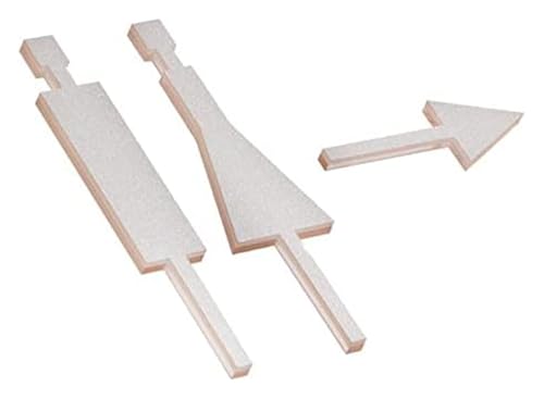Panneaux de Porte de Toilette Amusants en Acrylique à Fixation Adhésive Rapide