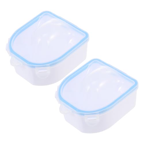 2Piezas Manicura Doble para Remoción de Esmalte de Herramienta de Spa para Salones y Casa Ergonómico y Material Duradero para Suavizar
