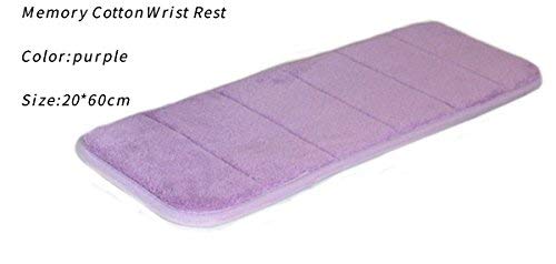 Elbow Pad Slow Rebound Memory Cotton Computer Keyboard Wrist Support Mat (Purple)