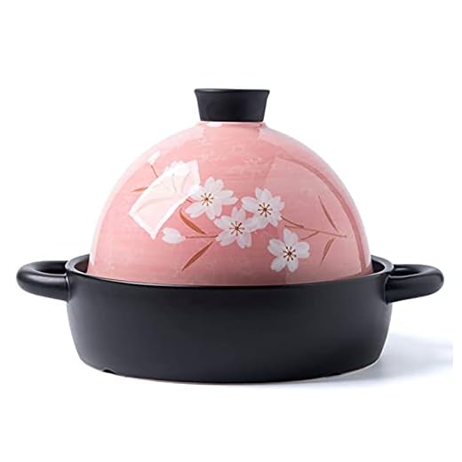 XIAOYANG Gryta SGGGDHAND Gjord och handmålade Tajin Pot, matlagning Tajin fri från giftiga material, marockanska keramiska krukor Forcooking och Stew Casserole Långkokare-Rosa 1.9LCommodity Code: sgtg