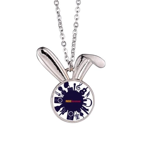 Bijoux lapin bleu et instruments fini les accessoires banals avec ce collier unique