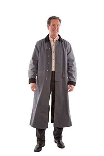 Scully Rangewear Men's Canvas Duster Gun Metal Large