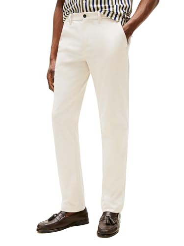 Image of Tommy Hilfiger Men's Casual Moisture Wicking Wrinkle Resistant Stretch Performance Pants in Straight Fit