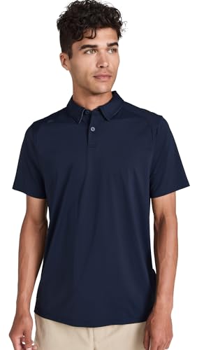 Rhone Commuter Mens Polo Shirts, Iron Free, Moisture Wicking Polo Shirts for Men, FlexKnit Stretch Fabric Mens Golf Shirts