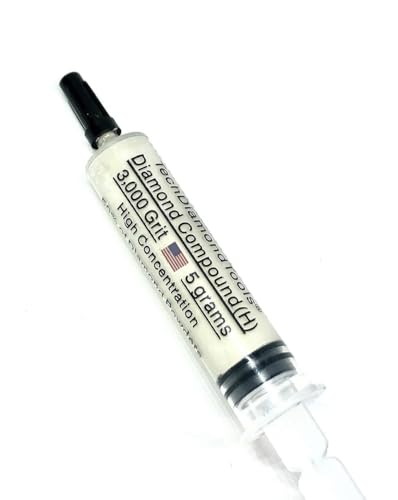 TechDiamondTools Diamant-Polierpaste 3.000 Körnung Masche 3-6 Mikron für feines Polieren 5 Gramm mit hoher (H) 50% Konzentration von Damond-Pulver