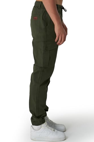 Smith & Solo Cargohose Herren – Chino Hose Cargo Hosen Stretch, Arbeitshosen Baggy Baumwolle, Activewear für Herren mit Taschen Kordelzug – Bild 3
