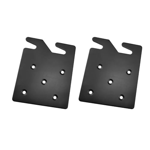 Piastra per telaio letto a S, staffa a doppio gancio in metallo, 2 set di ganci resistenti per binari del letto, per telai in legno, viti incluse