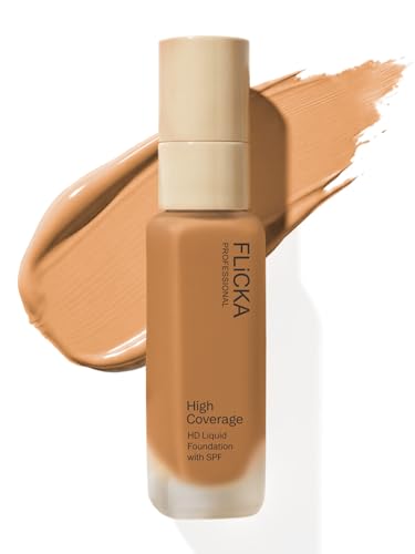 Image of FLiCKA Professional HD Liquid Foundation With SPF Long Lasting High Coverage Waterproof - Dusky 305