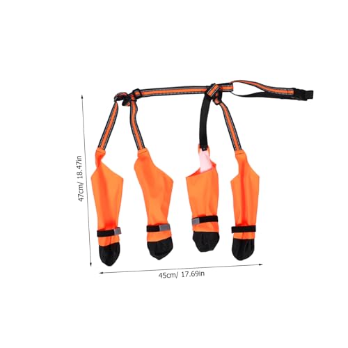 ifundom wasserdichte Hundestiefel für Kleine Hunde mit Rutschfester Sohle Pfotenschutz und Kompaktem Design für Outdoor-aktivitäten bei Regen