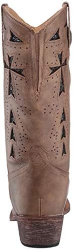 Roper Women's Glitter Cross Fashion Boot, Tan, 5 D US | Image 2