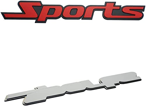 Image of 1x Metal Sport Racing Trunk Tailgate Emblem Car Auto Badge Decal Sticker (Red)