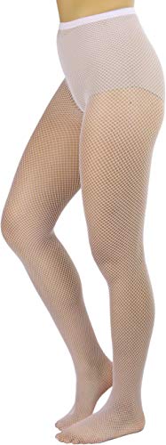 Image of ToBeInStyle Women's Sexy Vibrant Fine Classic Fishnet Full Footed Pantyhose