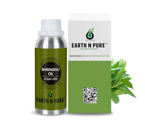 Image of Earth N Pure Bhringraj Oil Natural & Therapeutic Grade for Hair Growth - 250 ml