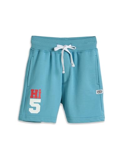Image of Amazon Brand - Symbol Boys Cotton Rich Stretchable Knit Terry Shorts | Age 2-14 Years