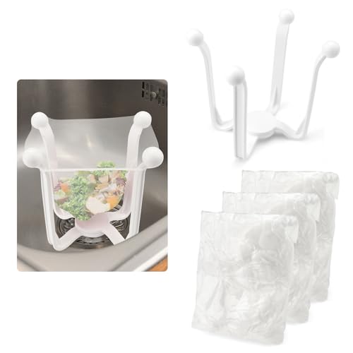 Colador para fregadero de cocina con bolsas de malla