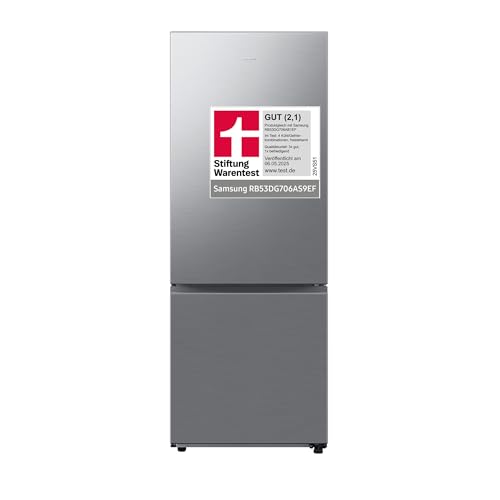 Samsung RB53DG706AS9EF Kühl-Gefrierkombination, 203 cm, 538 l, Extra breit (75 cm), Kühlschrank mit Gefrierfach, Wifi & ...