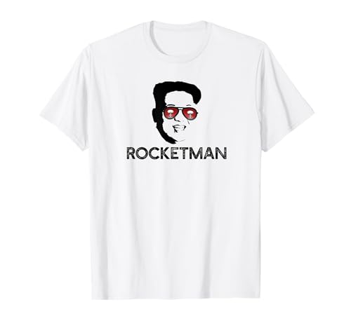 Rocket Man Kim Jong UN T-shirt Lunettes de soleil Bomb Explosion T-Shirt