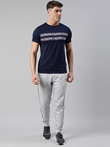 Image of Fila Men's Solid Regular Fit T-Shirt