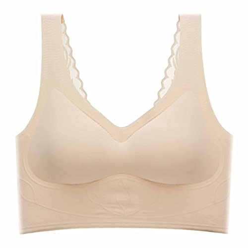 RFFLUX Soutien-gorge à bretelles larges avec coussinets amovibles, confortable, doux, extensible et respirant pour femme Cover
