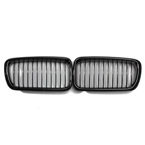 Grilles avant pour BMW E38 Série 7, haricots de capot haut de gamme en noir brillant exclusif