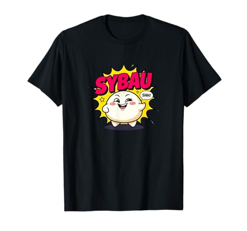 Sybau Funny Bao Bun Bun Cartoon Diseño | Juego de Palabras Camiseta