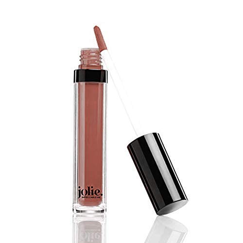 Jolie Liquid Lipstick – Luxurious, Creamy Lipstick W/Wand Applicator (Dusty Rose)