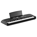 Yamaha DGX-670B, 88-Key Weighted Digital Piano with Sustain Foot Switch and Music Rest, Black - Furniture Stand Sold Separately