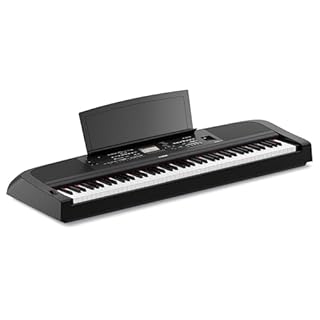 Yamaha DGX-670B, 88-Key Weighted Digital Piano with Sustain Foot Switch and Music Rest, Black - Furniture Stand Sold Separately