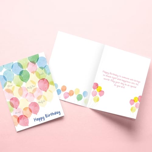 Party Propz Happy Birthday Greeting Card With Envelope/Birthday Card For Husband And Wife/Birthday Wishes Card/Birthday Card For Friend/Happy Birthday Note Card (1pc) (Cardstock) (Multicolour)