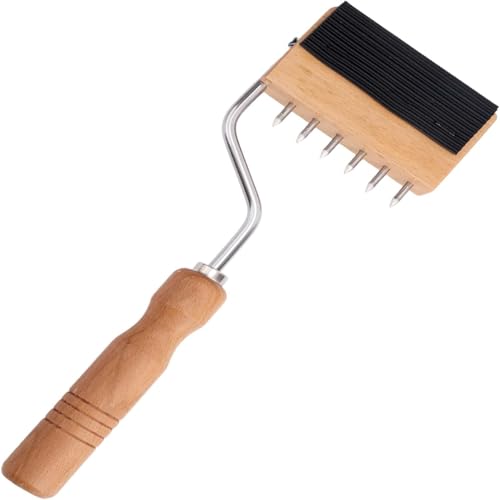 Zheigaoxea Étireur de sangle en col de cygne avec poignée en bois - Outil professionnel pour tapisserie d'ameublement pour tapis, toile, cuir, étirements, fournitures de réparation avec effet de