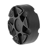 ａ aternee インラインローラーホッケーパックストリートホッケーパック 76 ミリメートル × 25 ミリメートル耐久性のある標準アイスホッケーパックホッケー練習用, ブラック