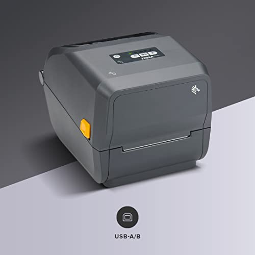 ZEBRA ZD421 Thermal Transfer Desktop Printer 300 dpi Print Width 4-inch USB and Ethernet Connectivity ZD4A043-301M00EZ, Requires Thermal Ribbon for... - Image 2